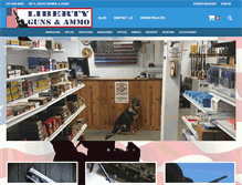 Tablet Screenshot of libertygunsandammo.net